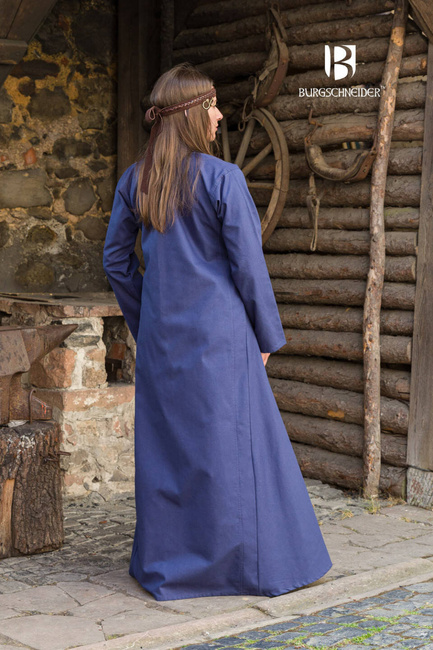 Rus Dress Marzena - Dark Blue - sukienka bawełniana