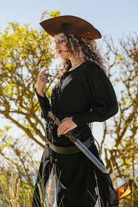 Blocking Dagger 55 cm - Steel/Light wood