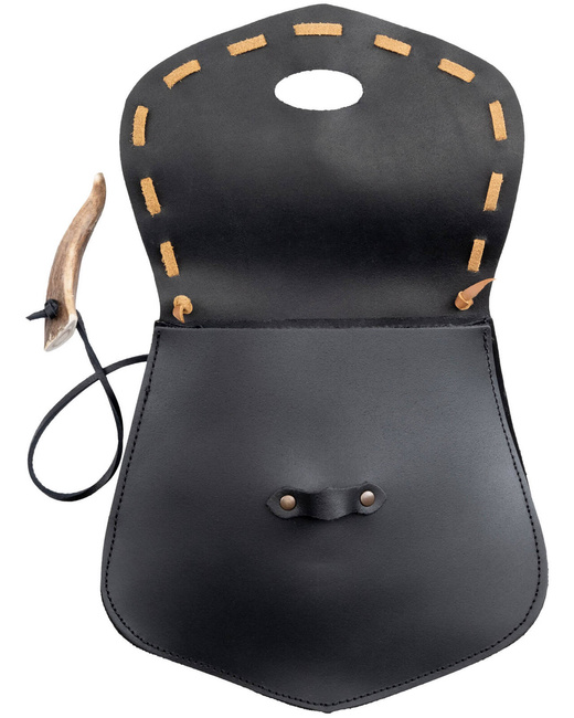 Cueron belt bag - Black - skórzana kaletka