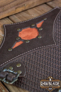 Beljant Bracer - Brown and Sunburst Orange