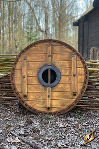 Thegn Shield - Red/White - 70 cm