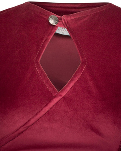 Antaris Dress Velvet - Bordeaux- aksamitna suknia