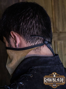 Akku splitleather hood - Light brown