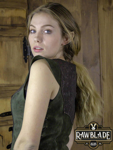 Ylenne Deluxe long Doublet - Green/Brown