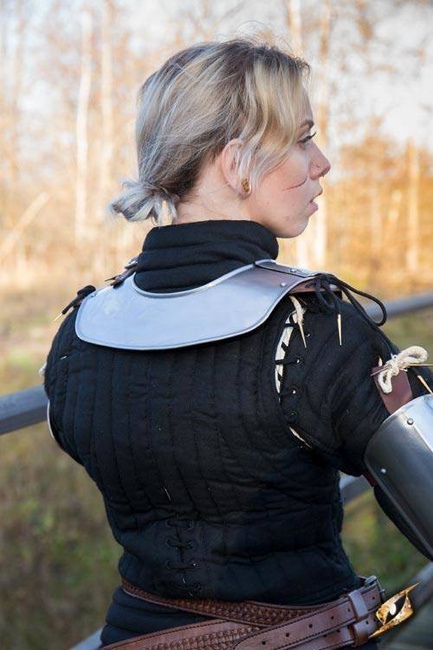 Soldier Gorget - Polished Steel