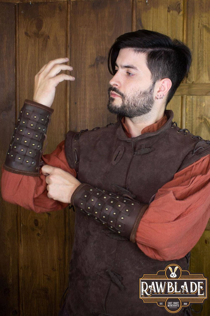 Evan Reinforced Bracers - Brown