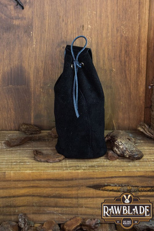 Adventurer Tube Pouch - Black - zamszowa sakiewka