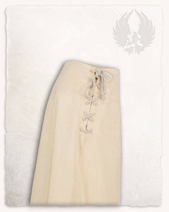 Nelly Skirt Light Cotton - Cream - spódnica bawełniana