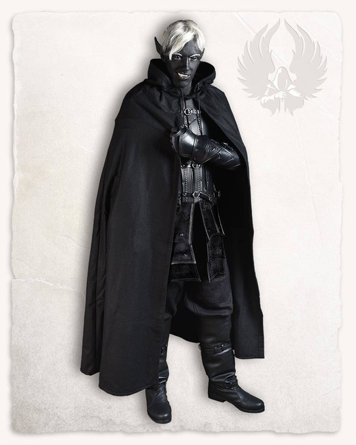 Aaron Cloak Canvas Black - płócienna opończa