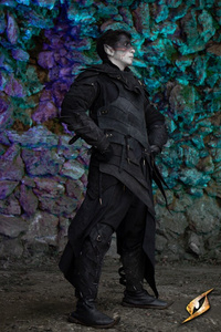 Shadow Graves Suede- Black - nagolenniki zamszowe