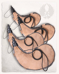 Leather Waterskin - 1,0l - zamszowy bukłak