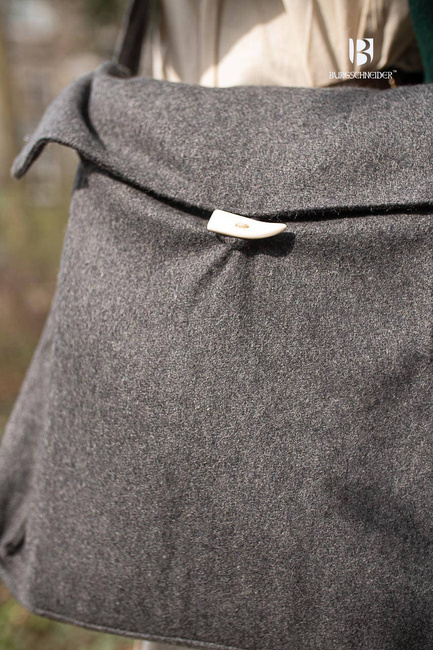 Shoulder Bag Vesker - Dark Grey - torba na ramię z filcowanej wełny