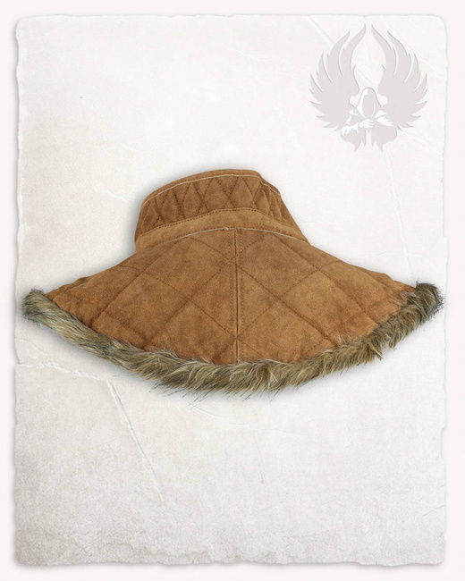 Nimue Lined Collar Suede Light Brown