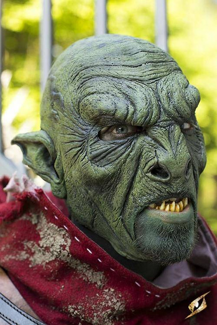 Beast Orc - Green / maska lateksowa Ork