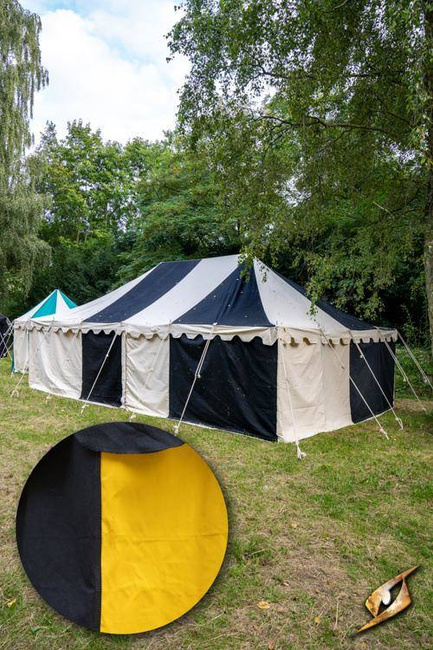 Marquee Tent - 5x8m - Epic Black/Fire Yellow