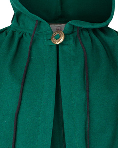 Aaron Cloak Wool Green - płaszcz z wełny