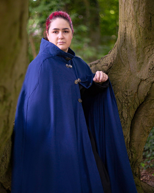 Ceres Cloak Canvas - Blue - bawełniany płaszcz