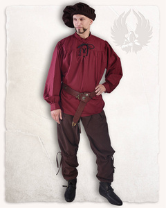 Stefan Beret Wool Red - Beret średniowieczny z wełny