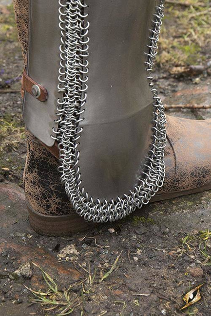 Persian Greaves - Polished Steel