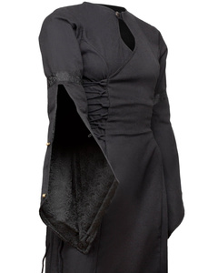 Antaris Dress Canvas - Brown - suknia bawełniana