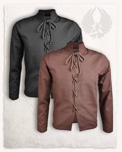 Leonhardt Jerkin Brown - kaftan średniowieczny
