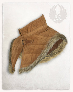 Nimue Lined Collar Suede Light Brown