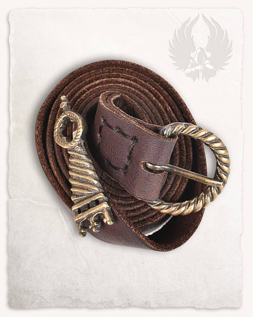 Mattis Belt Brown - skórzany pas