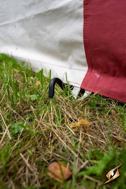 Marquee Tent - 4x4m - Natural/Emperor Red