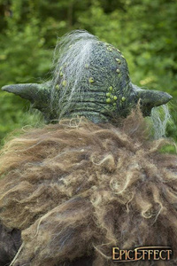 Goblin Overlord - Grey w. Hair / maska lateksowa Goblin
