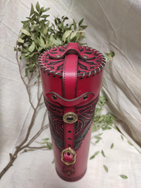 Medieval scroll holder - Red