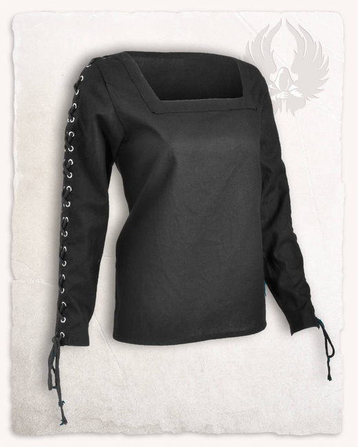 Abby Blouse Metal Eyelets - Black