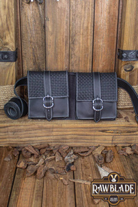 Valiant Double belt Bag - Black