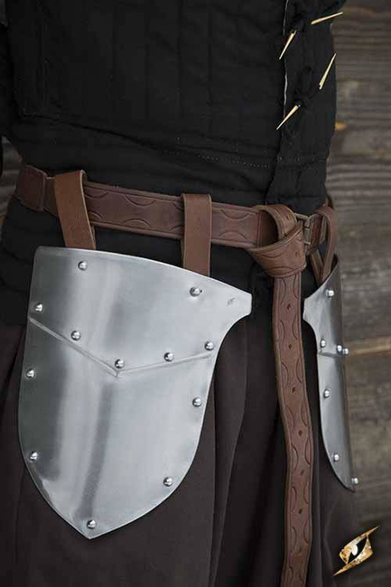 Soldiers Belt Shields - Polished Steel