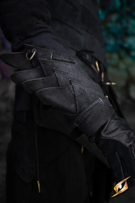 shadow Bracers Suede- Black - karwasze zamszowe