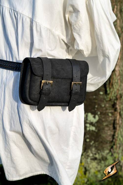 Warrior Bag - Suede - Black- Large