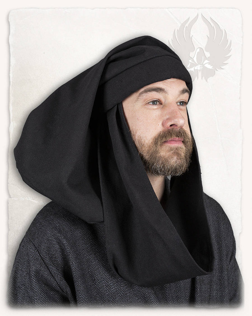 Rafael Chaperon Canvas Black - średniowieczna czapka