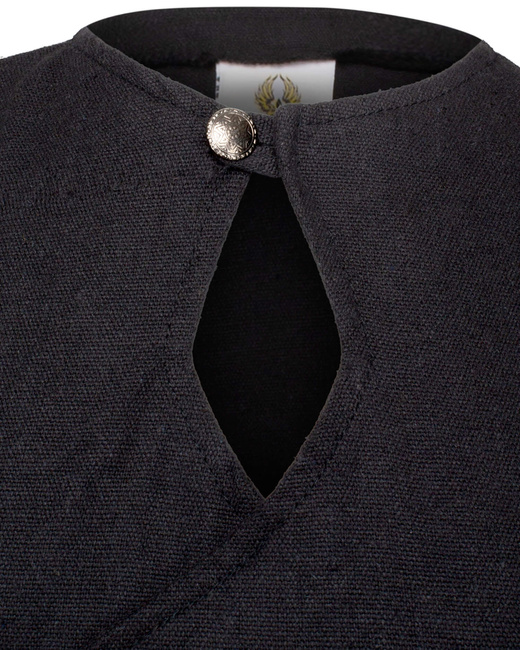 Antaris Dress Canvas - Black - suknia bawełniana