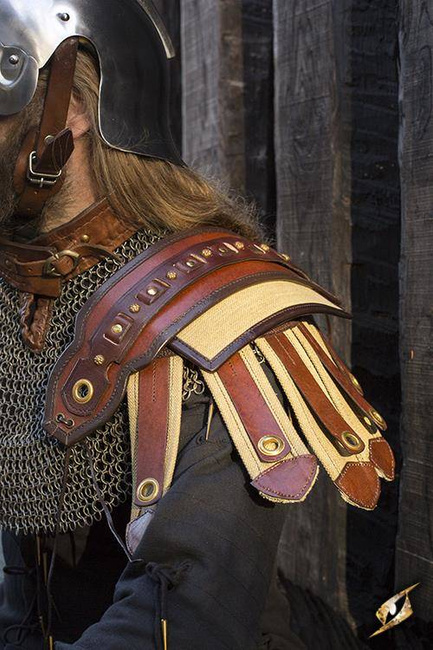 Roman Shoulder Armour - Brown