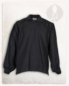 Jonathan Shirt - Black - koszula bawełniana