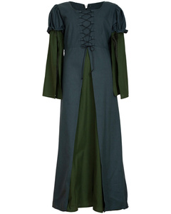 Loreley Dress - Green - suknia bawełniana