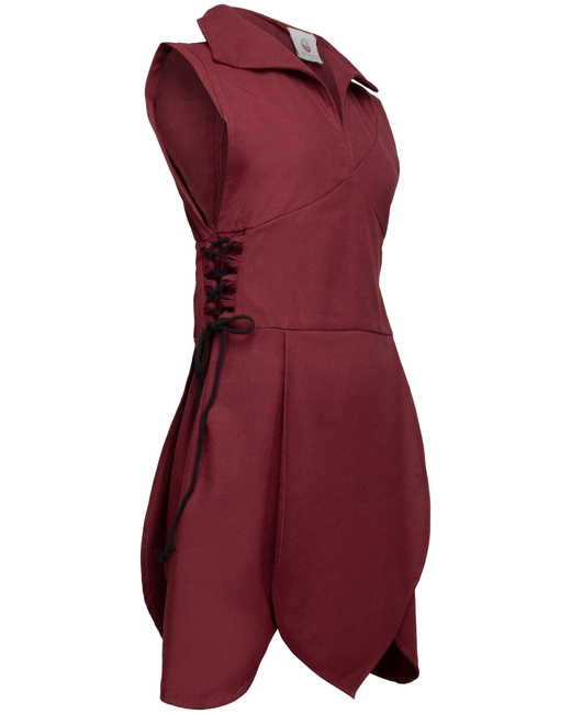 Galatea Tunic Canvas - Bordeaux - tunika bawełniana