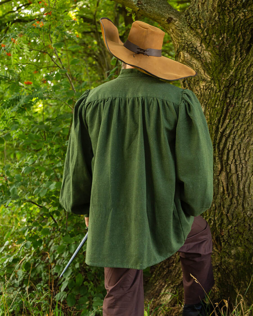 Ansgar Shirt Canvas - Green - koszula bawełniana