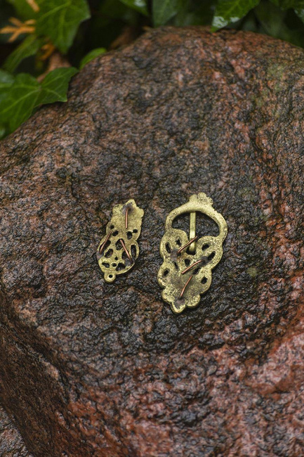 Gotland Belt Set - mosiężna klamra i końcówka do pasa