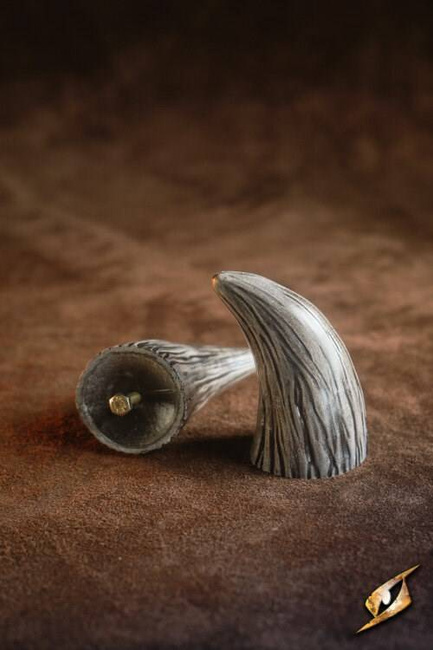 Mountable Demon Horns - Medium - Dark Bone