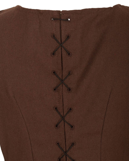 Loreley Dress - Brown - suknia bawełniana