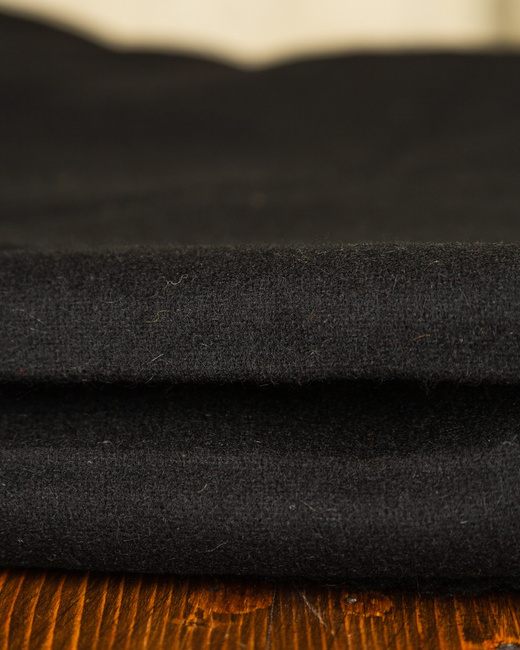 Wool fabric 380g/m² - Black - tkanina wełniana
