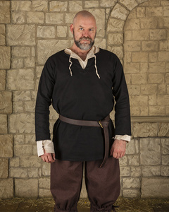 Tronde Tunic Canvas Black - płócienna tunika