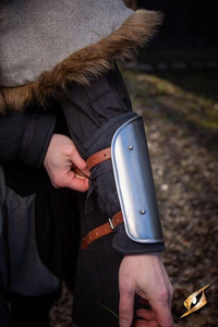 Padded Squire Bracers - Black - pikowane karwasze