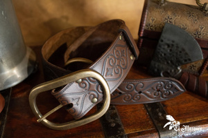 Pirat Belt - Brown - skórzany pas