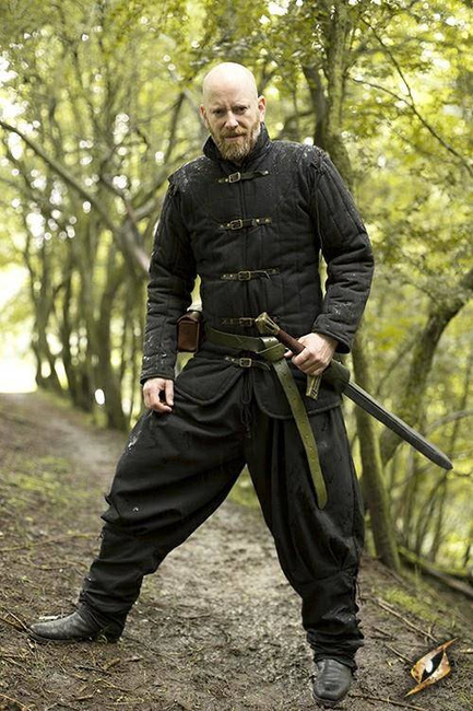 Gambeson Warrior w. Long Sleeves - Epic Black